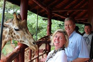 Sarah and Bill having fun